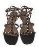 Valentino Rockstud Accents Leather Gladiator Sandals