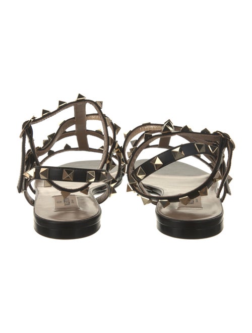 Valentino Rockstud Accents Leather Gladiator Sandals