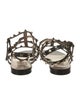 Valentino Rockstud Accents Leather Gladiator Sandals