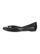 Valentino Patent Leather Crystal Embellishments D'Orsay Flats