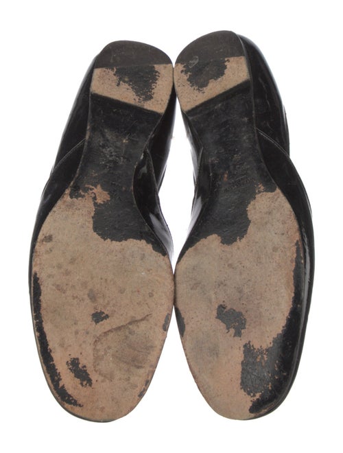 Valentino Patent Leather Crystal Embellishments D'Orsay Flats