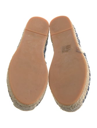 Valentino Rockstud Accents Denim Espadrilles