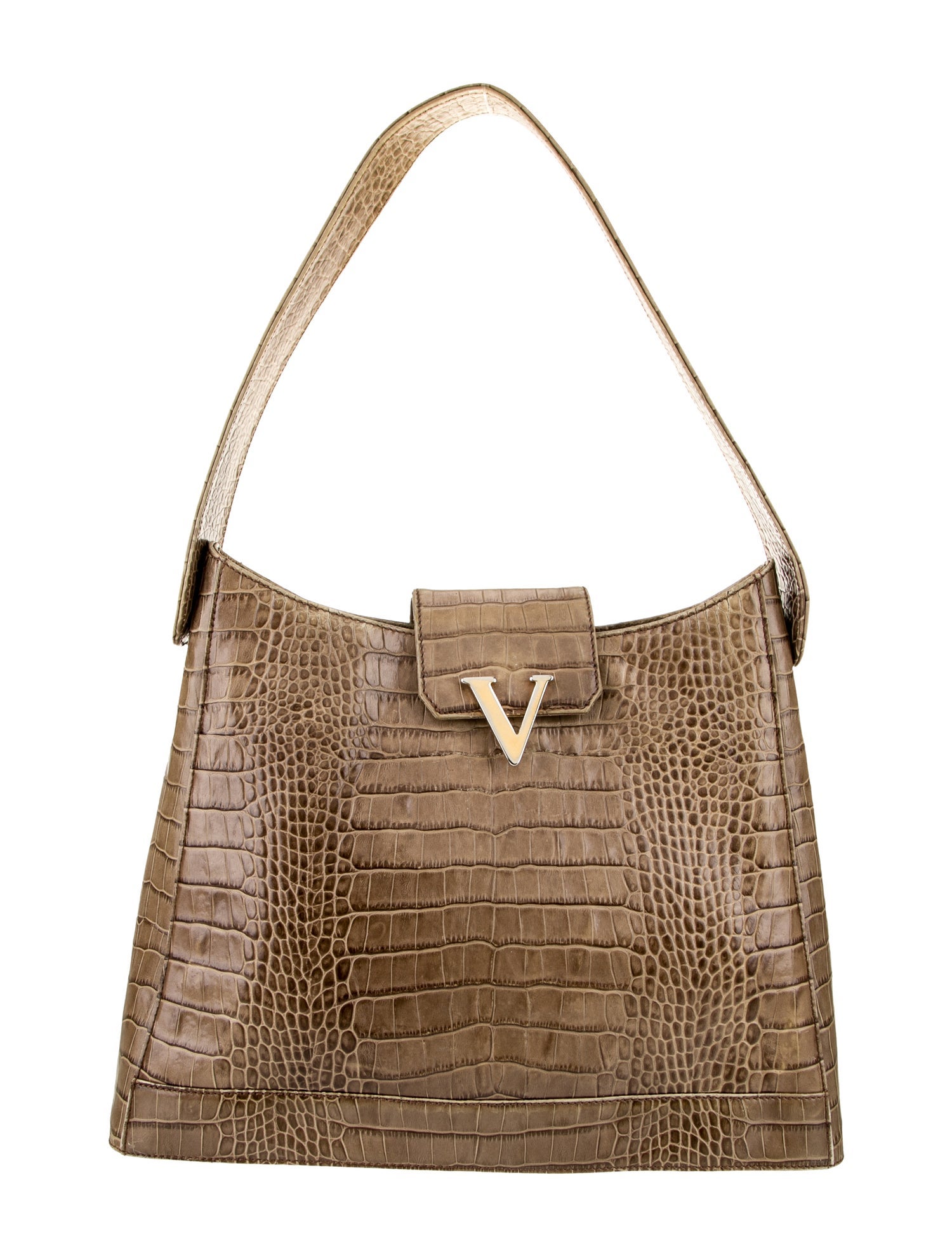 Valentino Crocodile Shoulder Bag Vintage