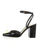 Valentino Rockstud Accents Patent Leather Slingback Pumps