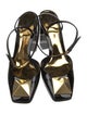 Valentino Rockstud Accents Patent Leather Slingback Pumps