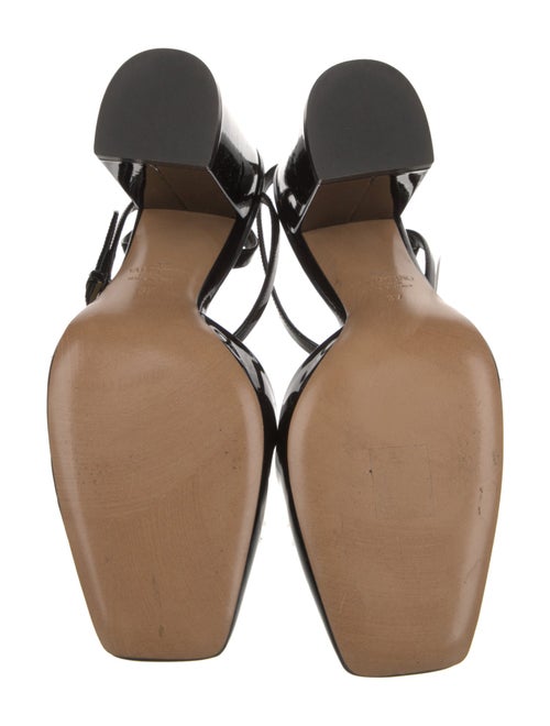 Valentino Rockstud Accents Patent Leather Slingback Pumps