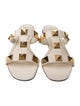 Valentino Rockstud Accents Leather Slides
