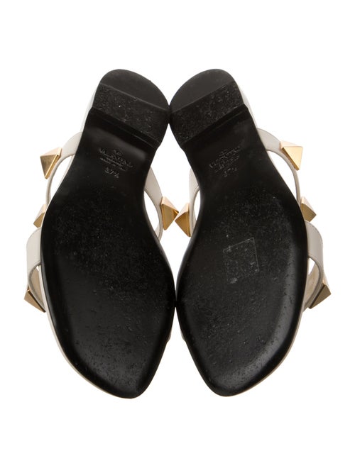 Valentino Rockstud Accents Leather Slides