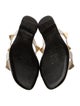 Valentino Rockstud Accents Leather Slides