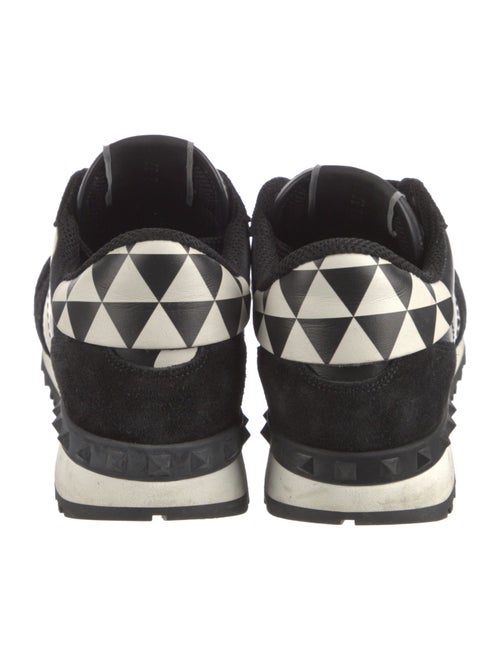 Valentino Rockstud Accents Leather Sneakers