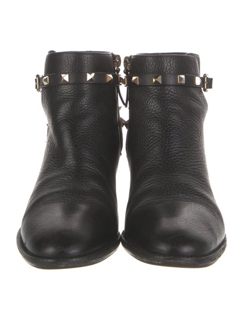 Valentino Rockstud Accents Leather Boots