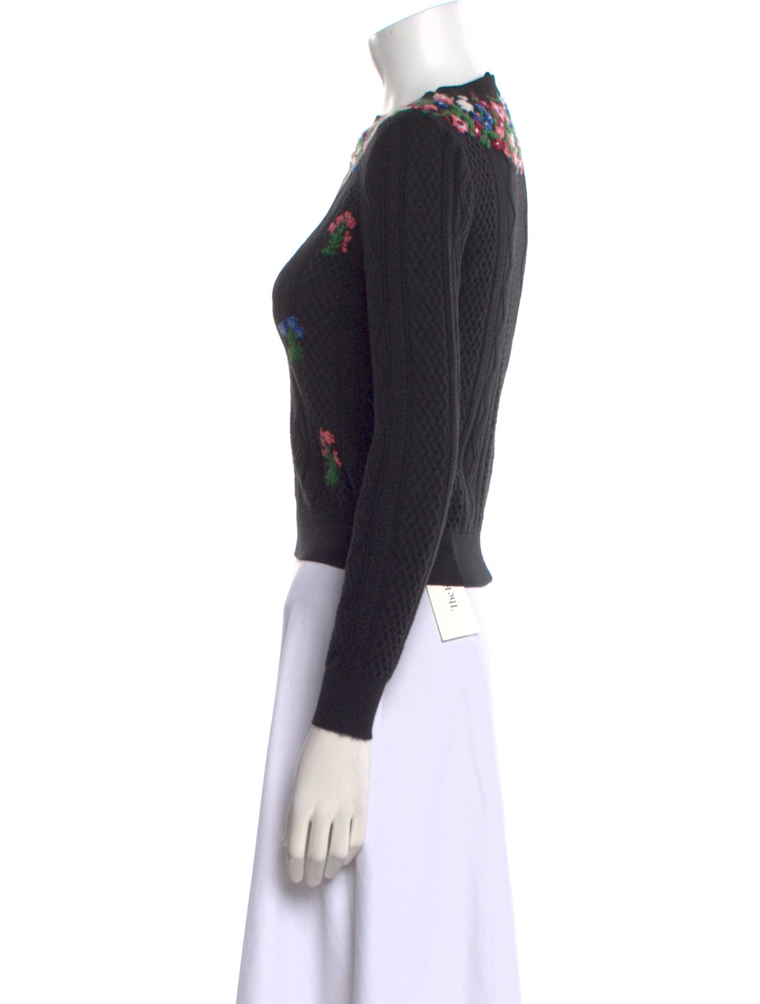 Valentino Virgin Wool Floral Print Sweater