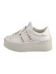 Valentino Rockstud Accents Leather Sneakers