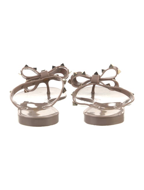 Valentino Rockstud Accents Rubber Slides