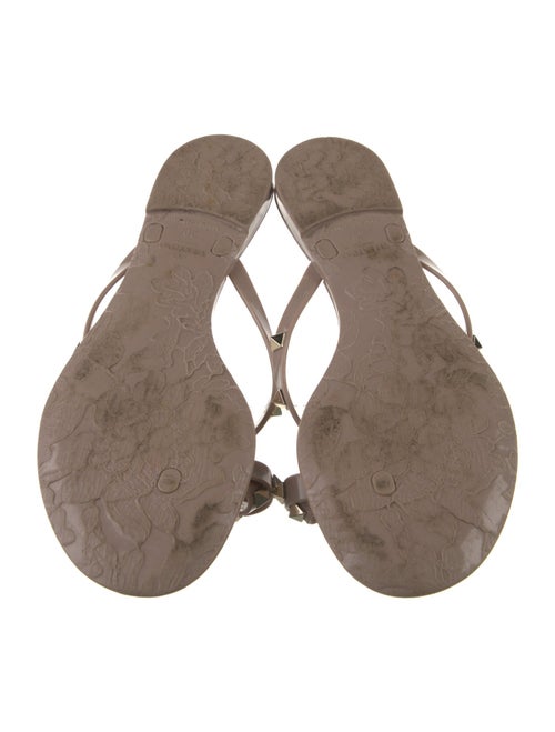 Valentino Rockstud Accents Rubber Slides