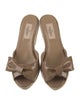 Valentino Patent Leather Bow Accents Espadrilles