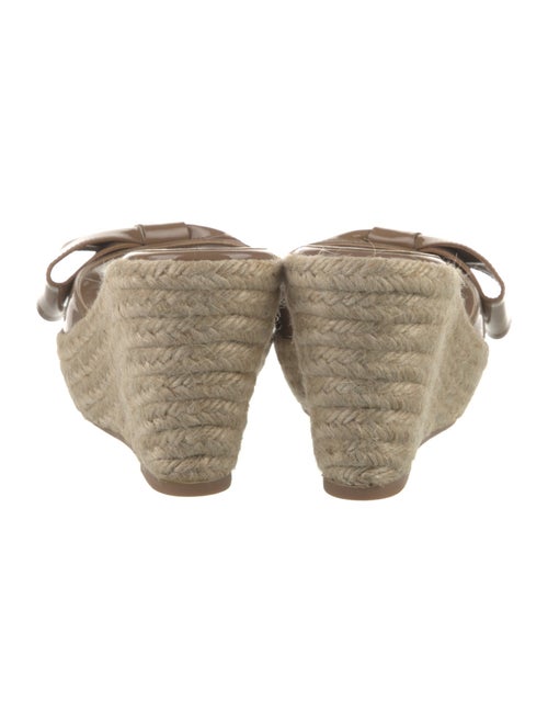 Valentino Patent Leather Bow Accents Espadrilles