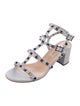 Valentino Rockstud Accents Leather Gladiator Sandals