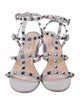 Valentino Rockstud Accents Leather Gladiator Sandals