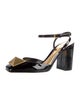 Valentino Rockstud Accents Patent Leather Slingback Pumps