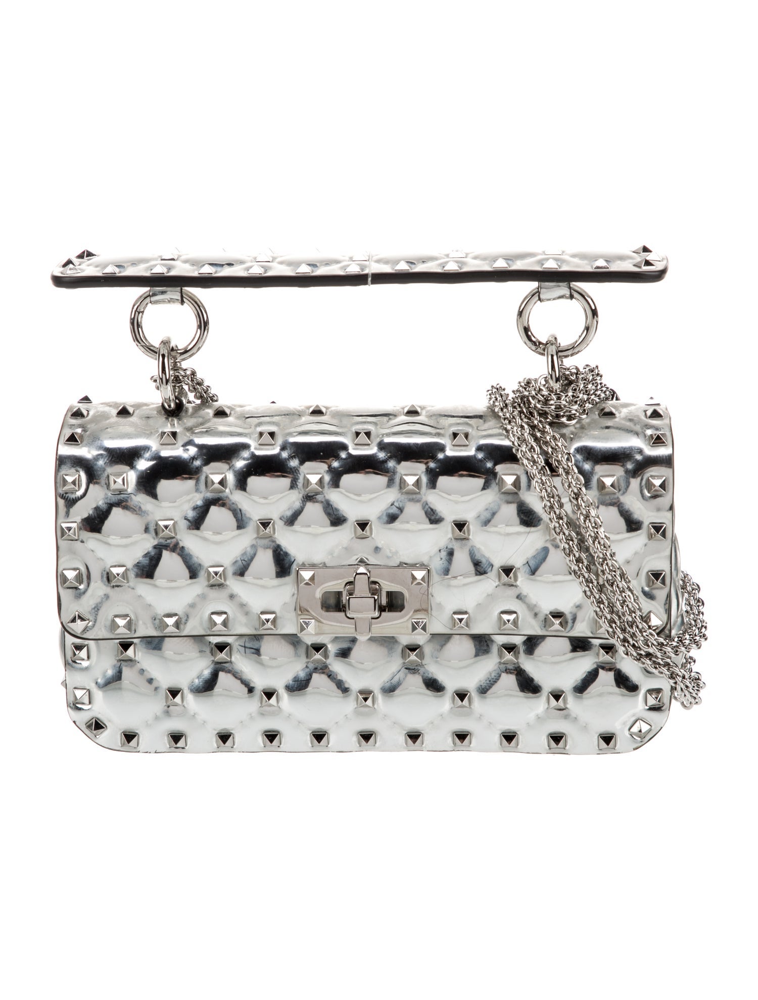 Valentino Rockstud Spike Top Handle Bag