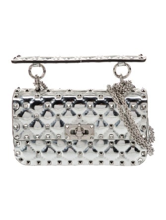 Valentino Rockstud Spike Top Handle Bag