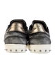 Valentino Rockstud Accents Ponyhair Sneakers