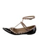 Valentino Rockstud Accents Patent Leather Ballet Flats