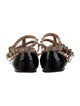 Valentino Rockstud Accents Patent Leather Ballet Flats