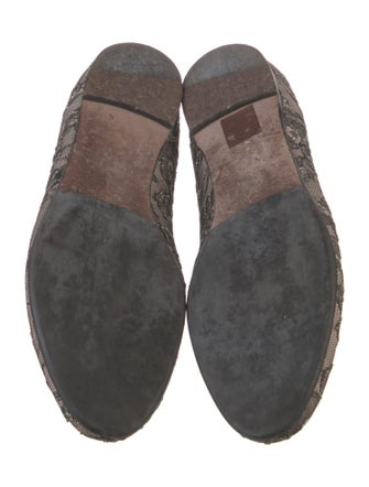 Valentino Lace Lace Pattern Ballet Flats
