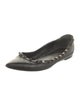 Valentino Rockstud Accents Leather Ballet Flats