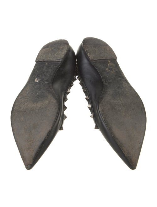 Valentino Rockstud Accents Leather Ballet Flats