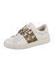 Valentino Rockstud Accents Leather Sneakers