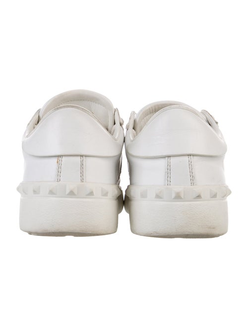 Valentino Rockstud Accents Leather Sneakers