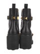 Valentino Rockstud Accents Leather Combat Boots