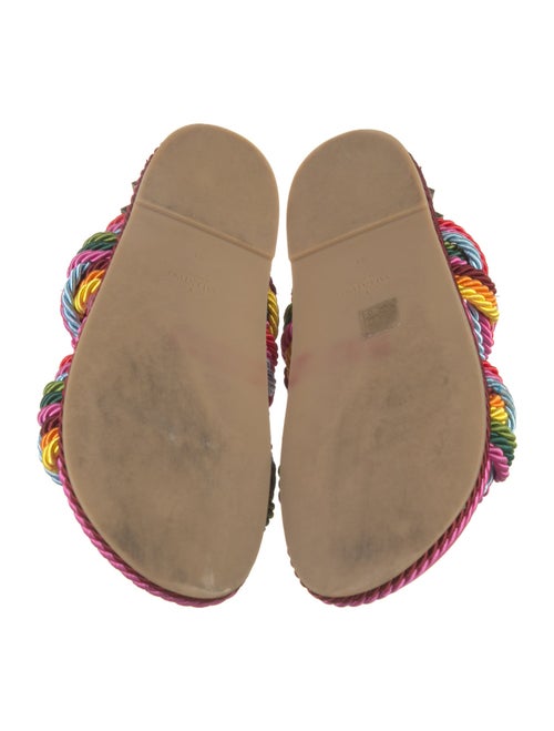 Valentino Rockstud Accents Patterned Slides