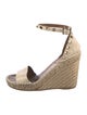 Valentino Rockstud Accents Leather Espadrilles