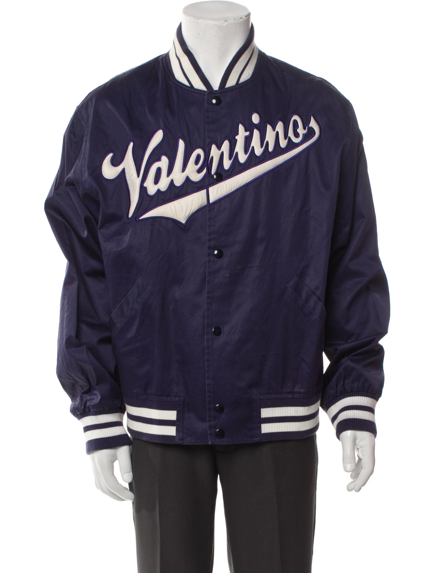 Valentino Graphic Print Varsity Jacket