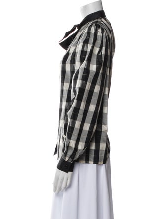 Valentino Plaid Print Jacket