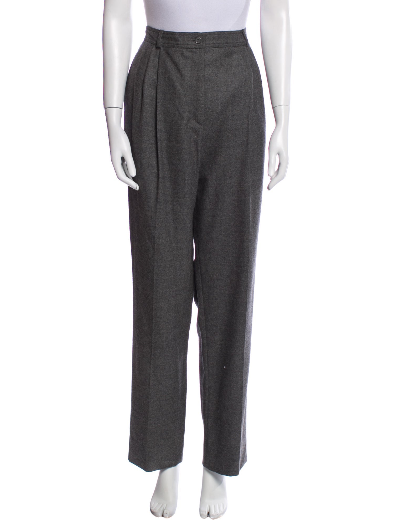 Valentino Wool Straight Leg Pants