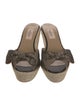 Valentino Lace Bow Accents Espadrilles