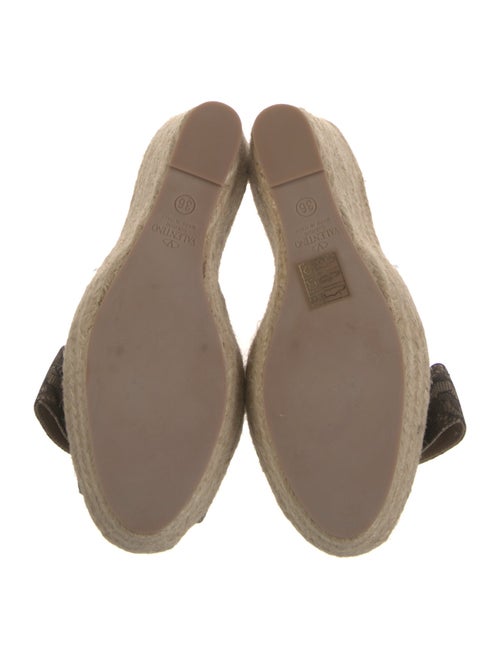 Valentino Lace Bow Accents Espadrilles