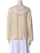 Valentino Silk Mock Neck Blouse