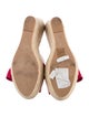 Valentino Patent Leather Bow Accents Espadrilles