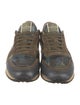 Valentino Rockstud Accents Leather Sneakers