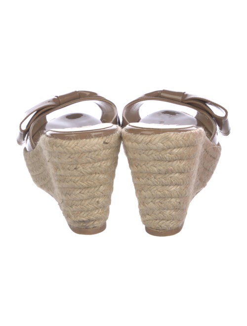 Valentino Patent Leather Colorblock Pattern Mules