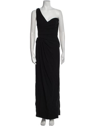 Valentino One-Shoulder Long Dress