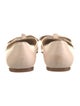 Valentino Leather Bow Accents D'Orsay Flats