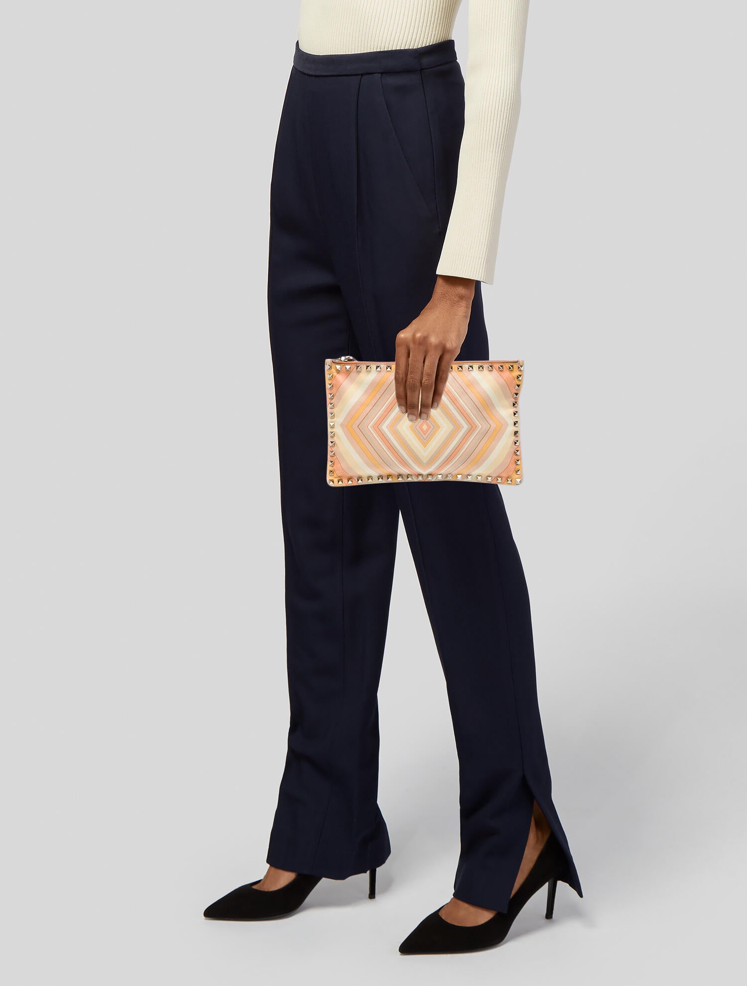 Valentino Rockstud Clutch