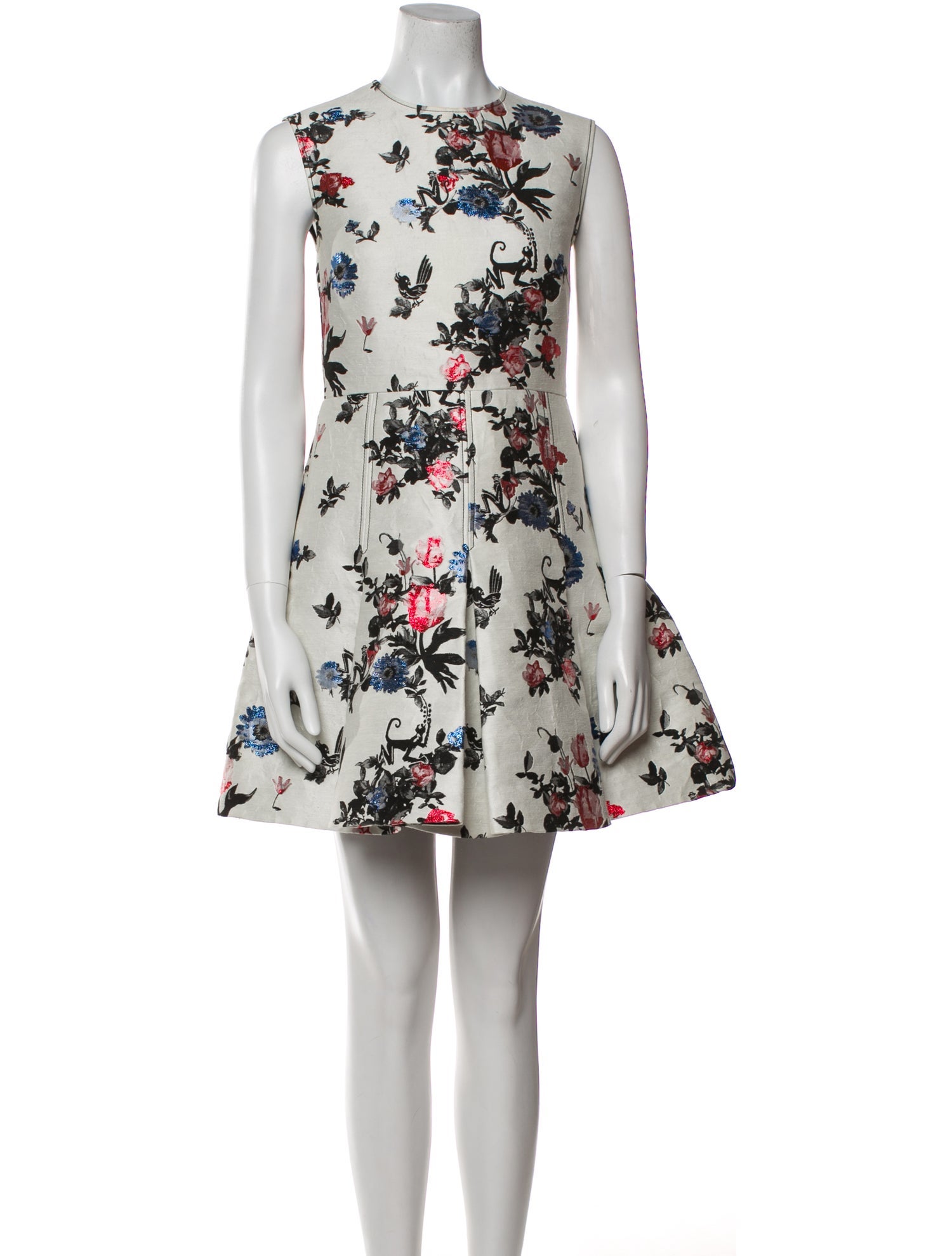 Valentino Floral Print Mini Dress